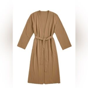 Smash + Tess Women's Classic Tan Long Coat Oversize Size XS Small